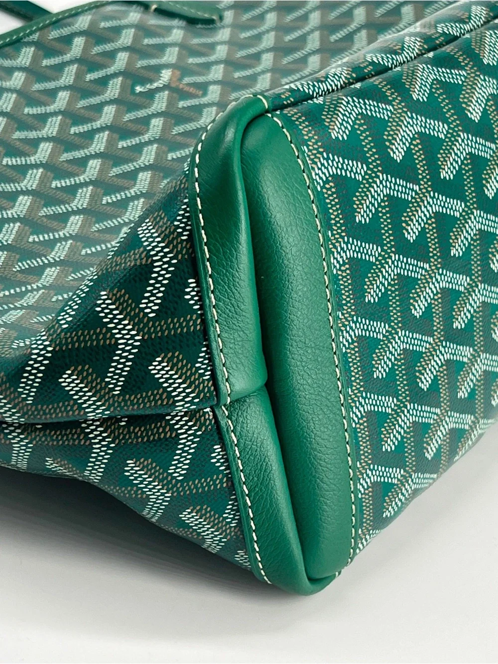 Goyard Goyardine Artois PM Green Tote Bag